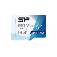 کارت حافظه microSDXC سیلیکون پاور مدل Superior Pro کلاس 10 استاندارد UHS-I U3 سرعت 100MBps ظرفیت 64 گیگابایت به همراه آداپتور SD