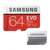 کارت حافظه microSDXC سامسونگ مدل EVO Plus کلاس 10 استاندارد UHS-I U1 سرعت 100MBps ظرفیت 64 گیگابایت به همراه آداپتور SD