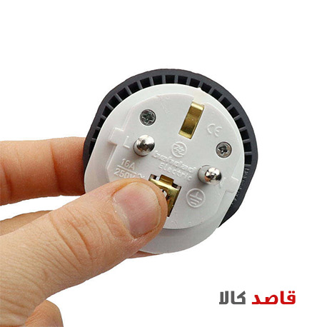 دوشاخه برق بهداد الکتریک مدل تبدیل 3 به 2 16A - Image 3