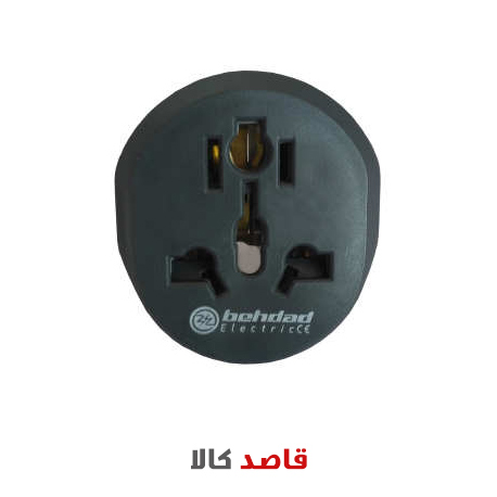 دوشاخه برق بهداد الکتریک مدل تبدیل 3 به 2 16A - Image 2
