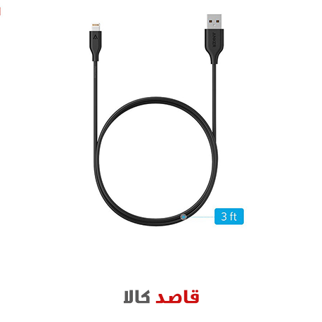 شارژر همراه انکر مدل A1214 PowerCore ظرفیت 10400 میلی آمپر ساعت به همراه کابل تبدیل USB به لایتنینگ انکر مدل A8111 PowerLine به طول 90 سانتی متر - Image 5
