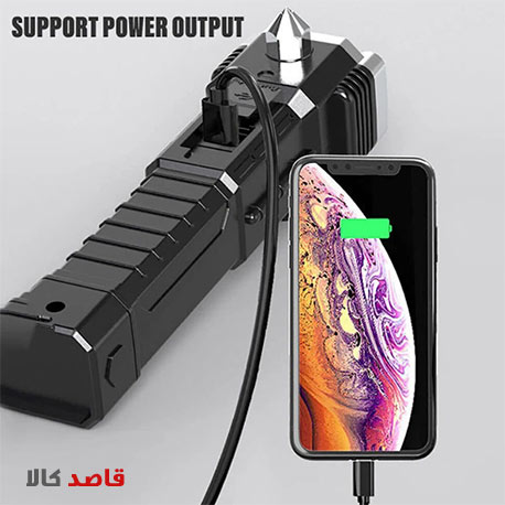 چراغ قوه دستی مدل 8 کاره led torch