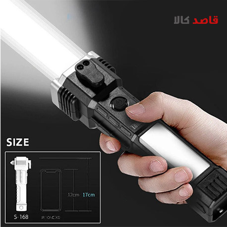 چراغ قوه دستی مدل 8 کاره led torch